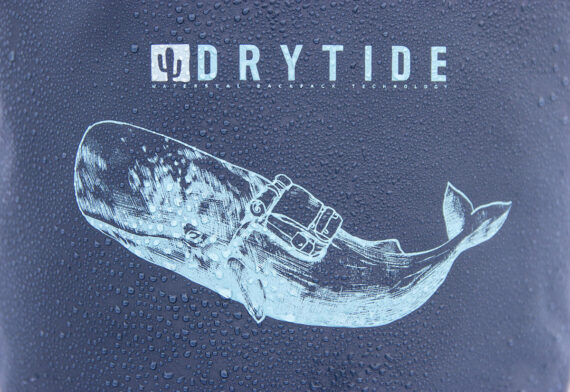 DryTide Whale 30 Liter Dry Bag with Waterproof External Pocket