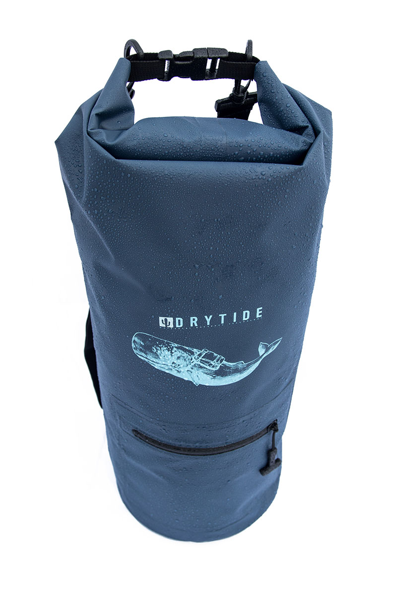 DryTide Whale 30 Liter Dry Bag with Waterproof External Pocket